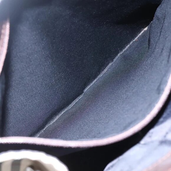 BURBERRY Nova Check Hand Bag Nylon Beige Silver - Picture 15 of 16